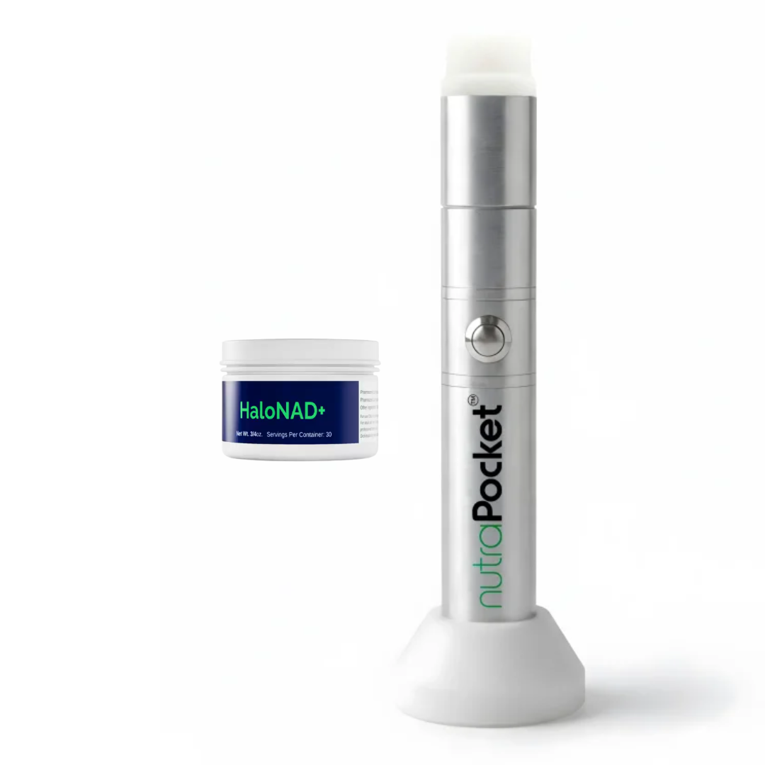 NutraPocket™ Device <b>$599</b> NAD+ <b>$99</b> (1 month supply)