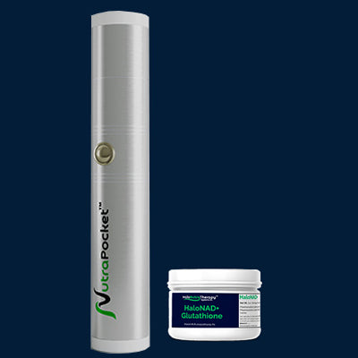 NutraPocket™ <BR>Device <B>$599</B> <BR>NAD+ and Glutathione $129 (1 month supply)