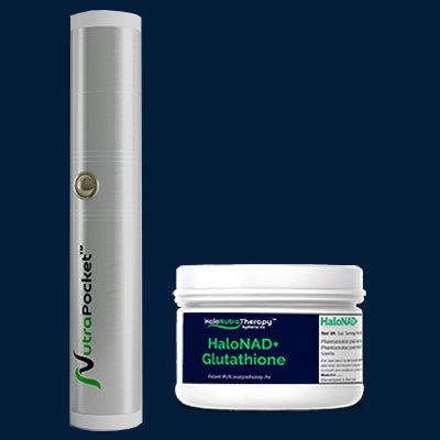 NutraPocket™ <BR>Device <B>$599</B> <BR>NAD+ and Glutathione $129 (1 month supply)